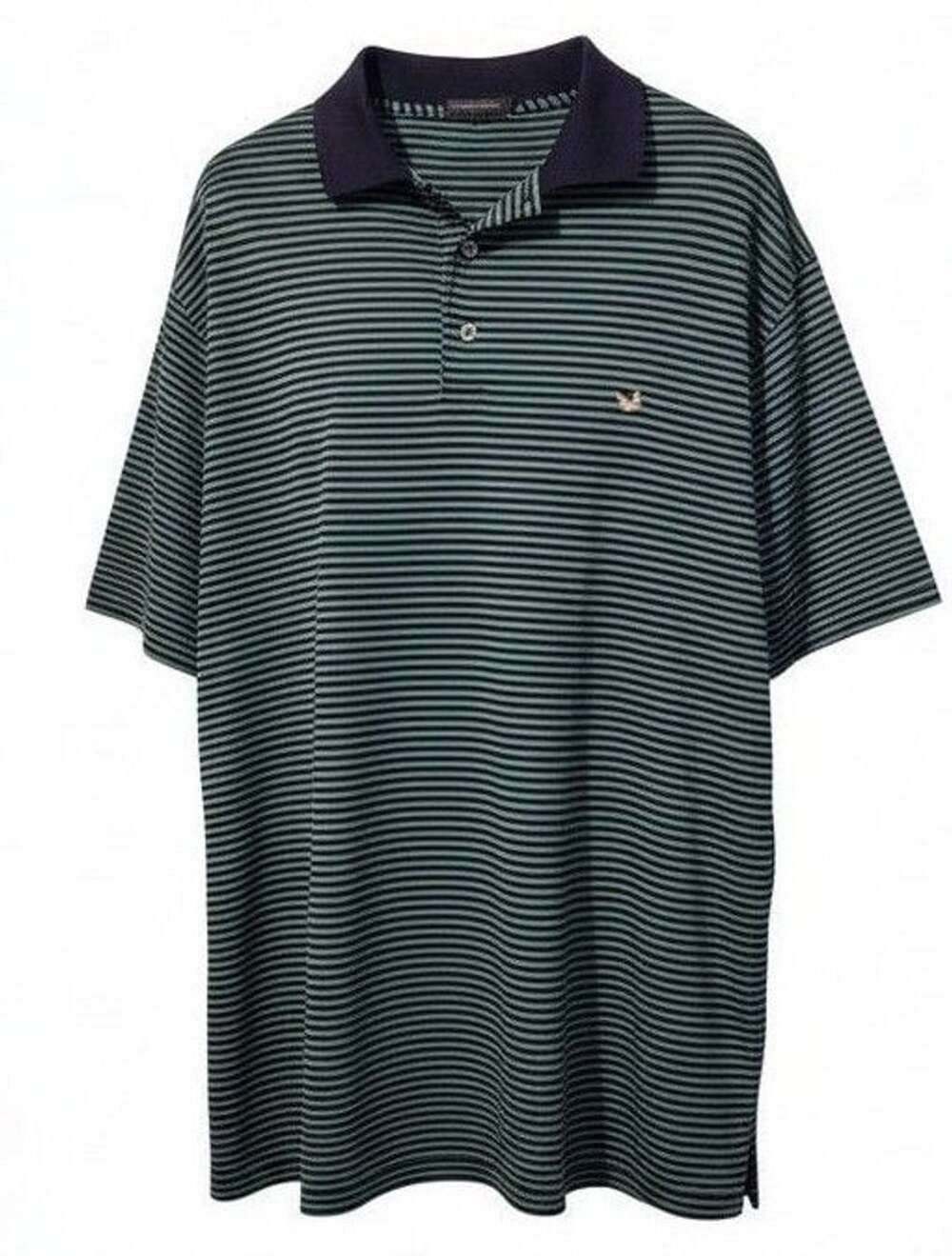 Southern Marsh Polo Shirt XL Green Striped